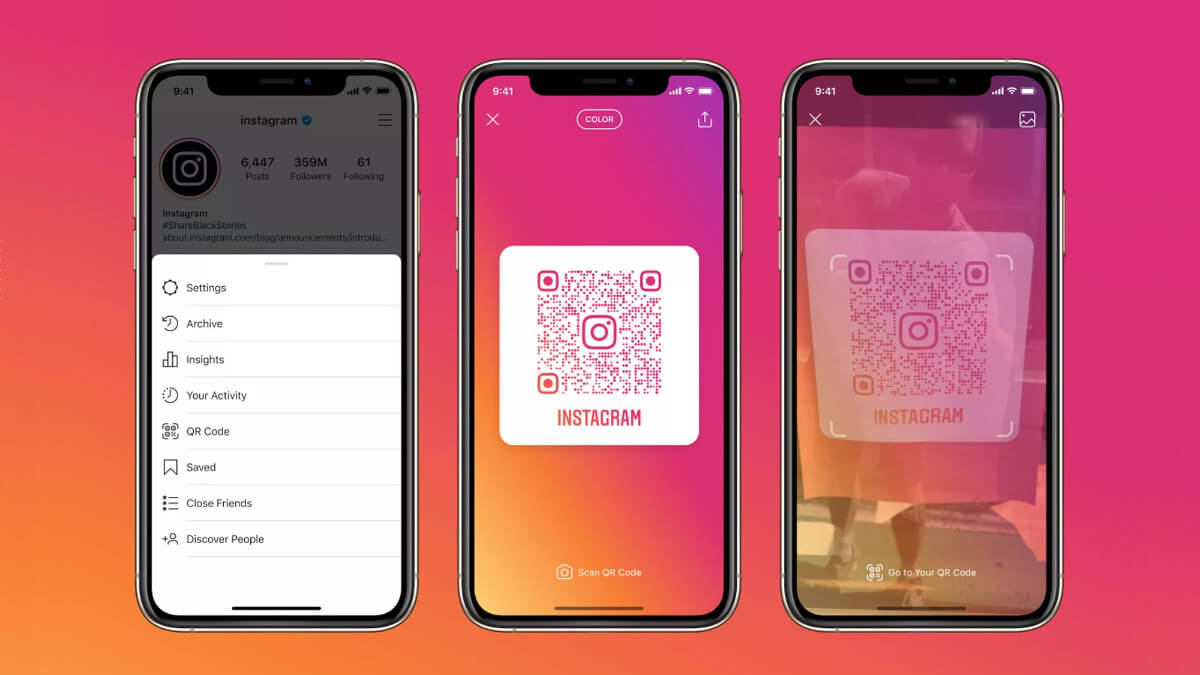 Instagram mejora sus QR: accede a los perfiles usando la cámara del móvil