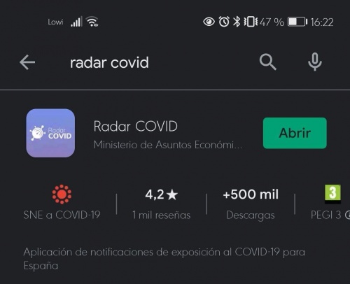 Imagen - Radar Covid ya lidera descargas en iOS y Android