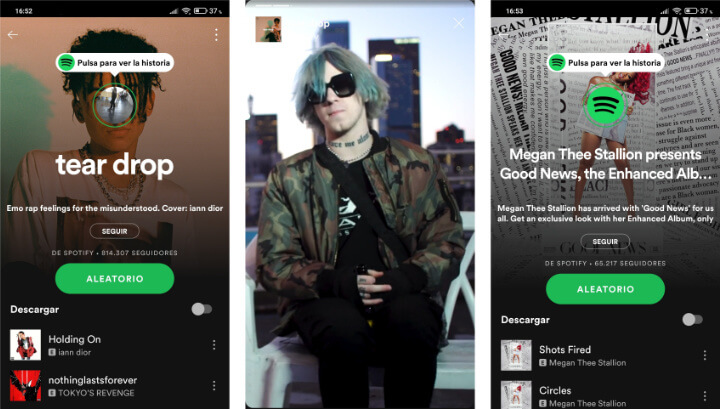 Imagen - Spotify añade Stories como Instagram