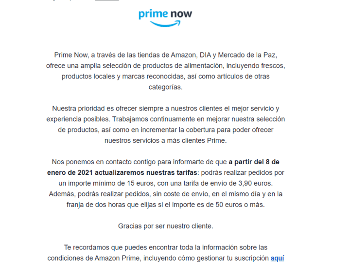Imagen - Conoce los nuevos precios de Amazon Prime Now