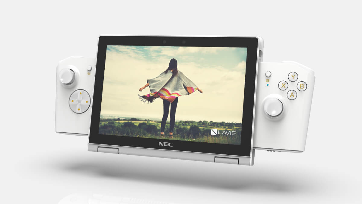 NEC Lavie Mini: un portátil Windows en 8 pulgadas con mandos al estilo Switch