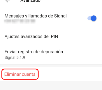 Imagen - Cómo eliminar Signal