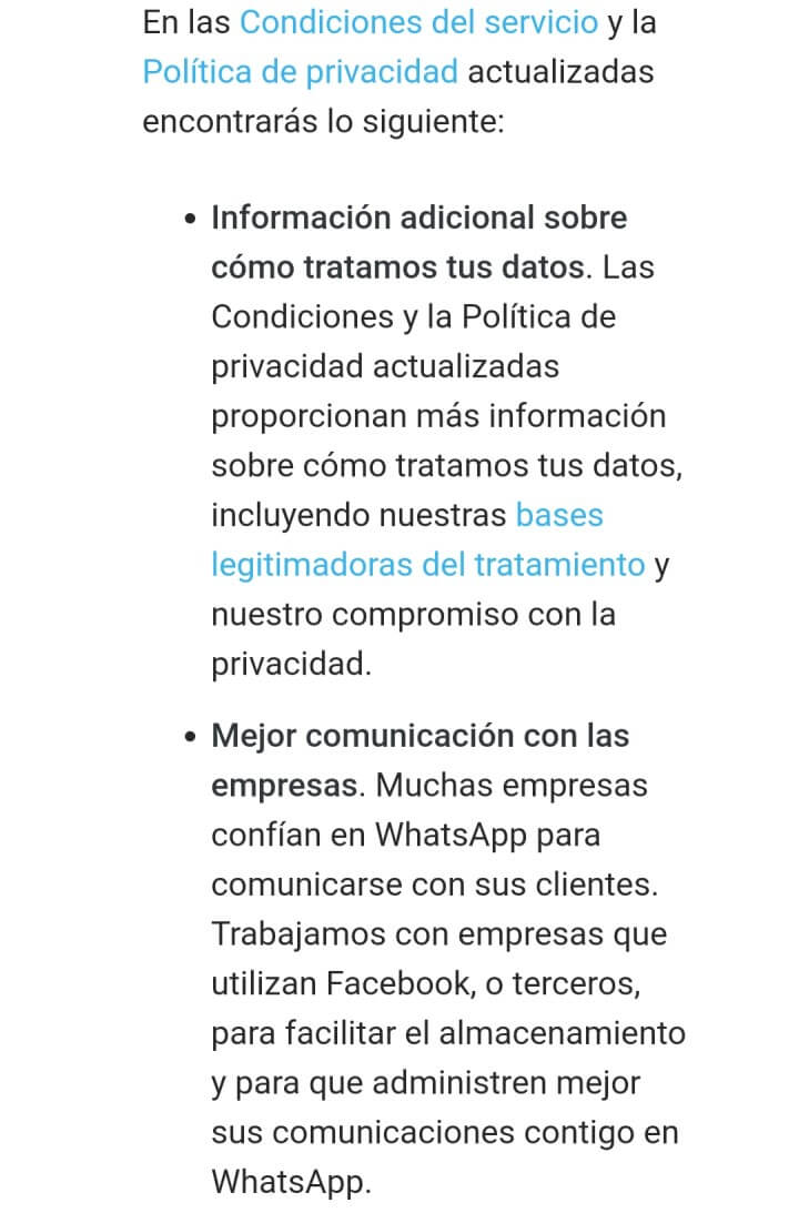 Imagen - WhatsApp actualiza condiciones y privacidad, ¿qué significa?