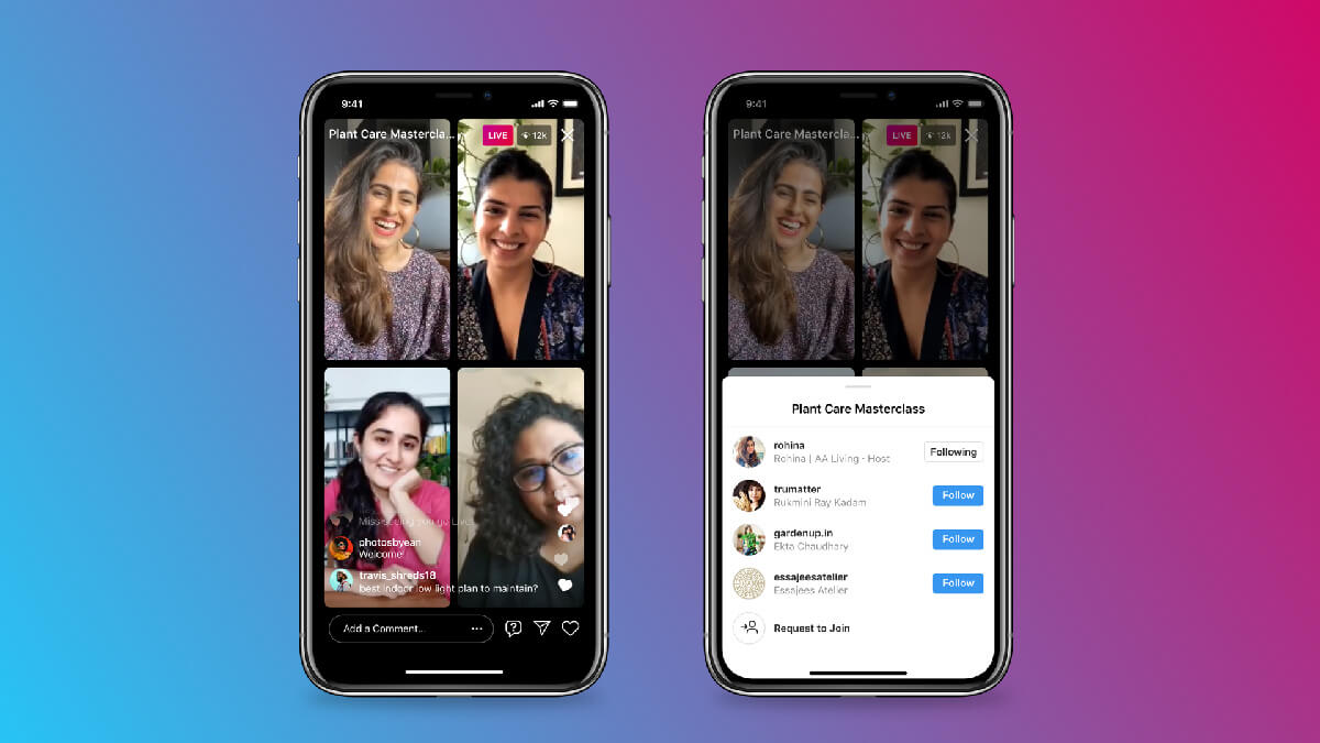 Instagram Live Rooms: así son los nuevos directos con hasta 4 personas