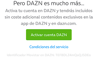 Imagen - Cómo activar DAZN en Movistar+