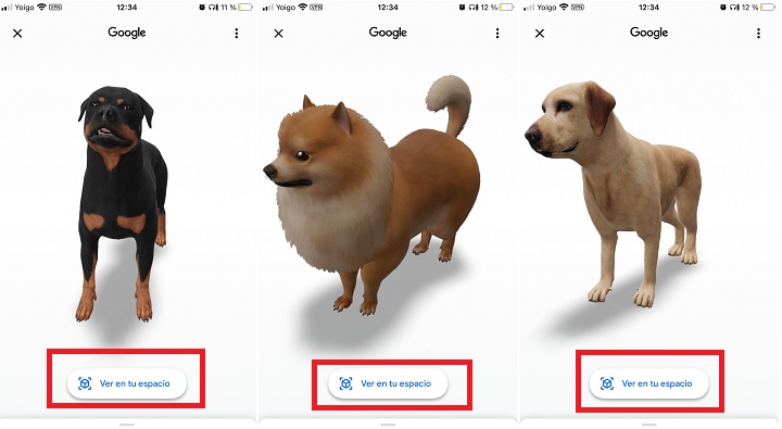Imagen - Cómo ver un perro 3D en casa con Google