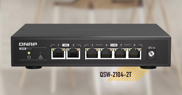 Imagen - QNAP QSW-2104-2T: detalles del switch Plug and Play