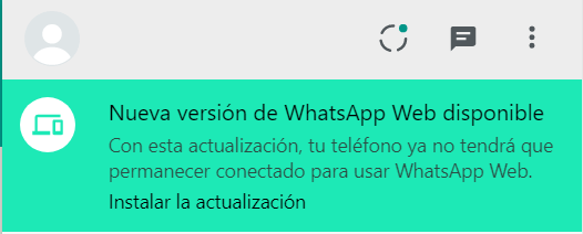 Imagen - WhatsApp Web: ya puedes usarlo sin tener el móvil cerca