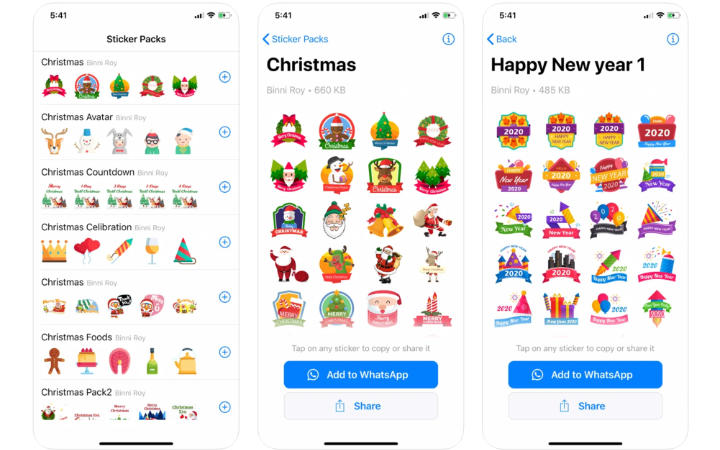 Imagen - 9 packs de stickers de Nochebuena y Navidad 2021 en WhatsApp