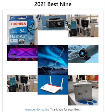 Billede - Cómo crear tu "Best Nine 2021" på Instagram