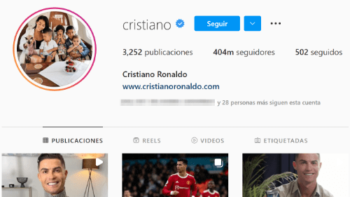 Imagen - Cristiano supera los 400 millones de seguidores en Instagram
