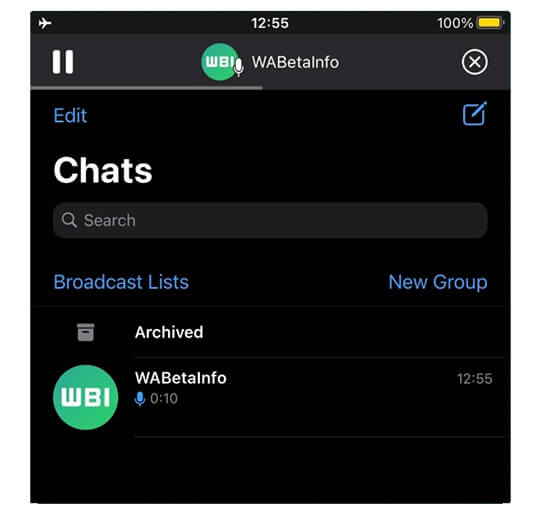 Imagen - WhatsApp en iOS ya permite escuchar audios en segundo plano