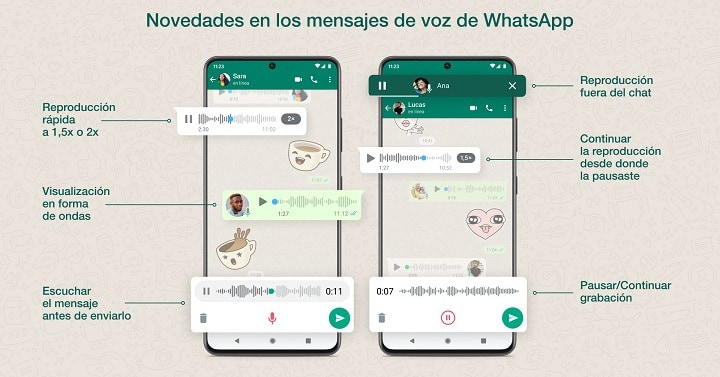 Imagen - 6 novedades que llegarán pronto a los audios de WhatsApp
