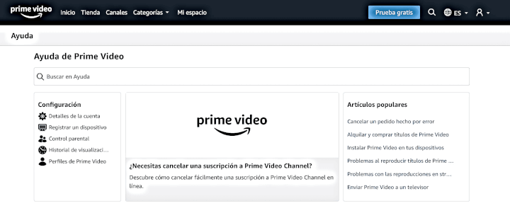 Imagen - Cómo contactar con Amazon Prime Video