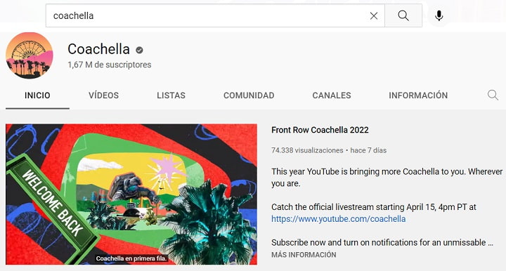 Imagen - Cómo ver en YouTube el festival musical de Coachella