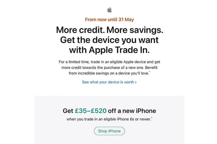 Imagen - Apple te da más dinero por canjear tu iPhone en mayo