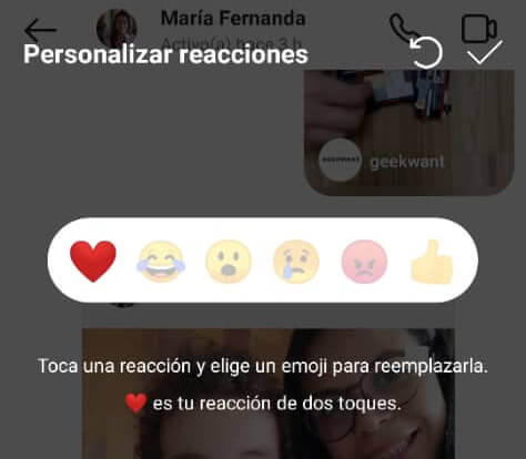 Afbeelding - Cómo poner reacciones a los privados de Instagram Direct