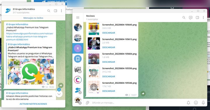 Imagen - Telegram permitirá abrir múltiples ventanas en escritorio