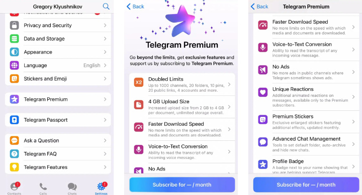 Imagen - Telegram Premium filtrado: traerá estas funciones exclusivas