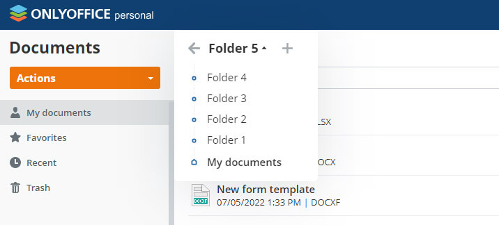 Imagen - OnlyOffice mejora los formularios online y añade tema oscuro