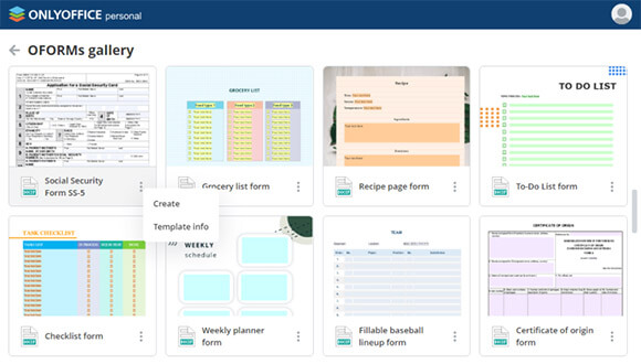 Imagen - OnlyOffice mejora los formularios online y añade tema oscuro