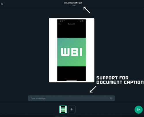 Imagen - WhatsApp permitirá añadir títulos a documentos
