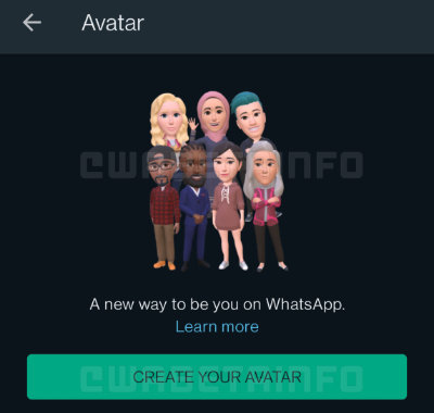 Imagen - Así serán los avatares de WhatsApp para las videollamadas