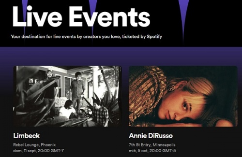 Imagen - Spotify ya vende directamente entradas a conciertos