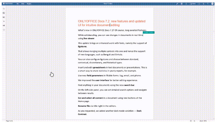 Imagen - OnlyOffice v7.2: novedades y descarga
