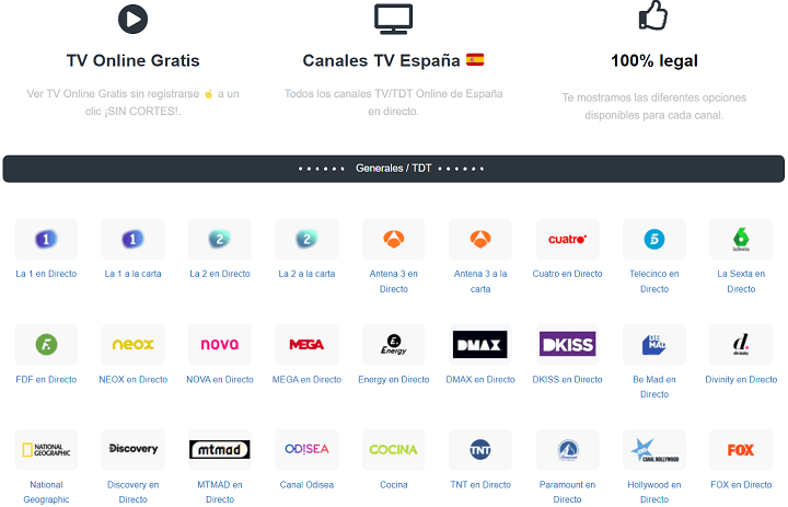 Imagen - TV Online: cómo ver gratis decenas de canales y TDT