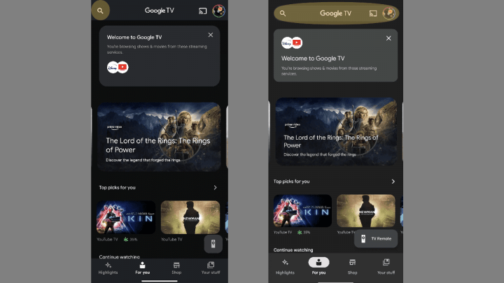 Imagen - La app de Google TV renueva su diseño