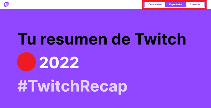 Imagen - Cómo crear el resumen de Twitch Recap 2022
