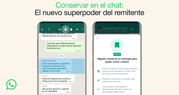 Imagen - &quot;Conservar el chat&quot;: así funciona la novedad de WhatsApp