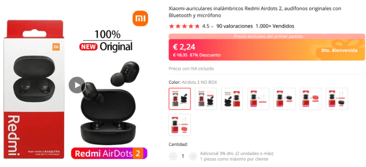 Imagen - ¡No es un error! Consigue unos auriculares Xiaomi por 2 €