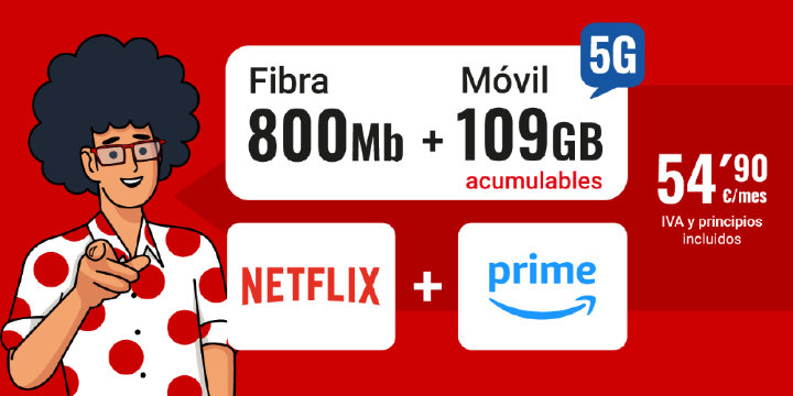 Imagen - Netflix y Prime en Pepephone: tarifas y precios