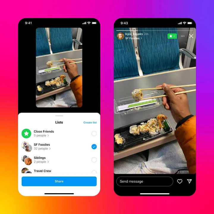 Imagen - Instagram permitirá compartir Stories con listas de amigos