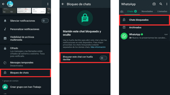 Imagen - WhatsApp añade el bloqueo de chats: al fin puedes tener conversaciones secretas