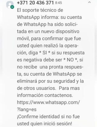 Imagen - Nuevo móvil en WhatsApp, ¿es real el aviso del servicio técnico?