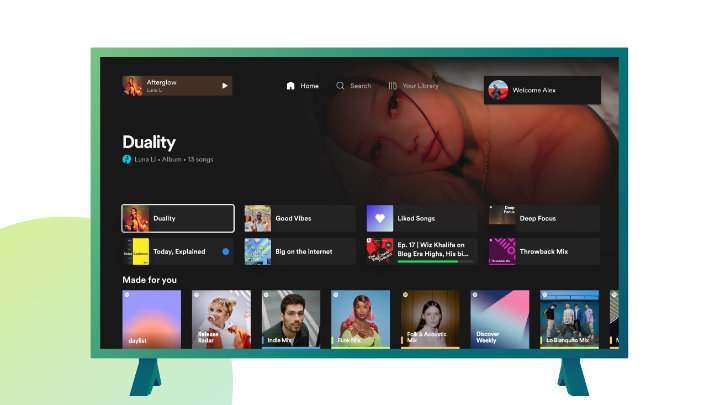 Imagen - Spotify se renueva en Smart TV: ahora es perfecto para escuchar música en tus fiestas