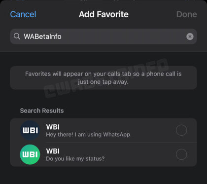 Imagen - WhatsApp tendrá una sección de contactos favoritos