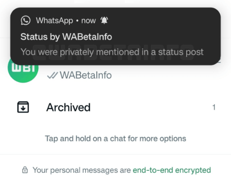 Imagen - WhatsApp añadirá la posibilidad de mencionar a tus contactos en Estados