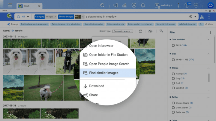 Imagen - QNAP añade búsqueda semántica a Qsirch: encuentra imágenes en tu NAS gracias a la IA