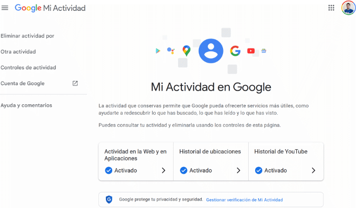 Imagen - Mi Actividad, la página que te enseña todo lo que Google sabe de ti