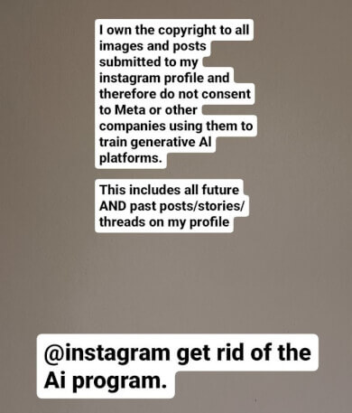 Imagen - Los usuarios de Instagram protestan porque la IA quiere robar sus contenidos