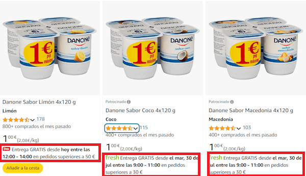 Imagen - Amazon reduce a 30 euros el pedido mínimo para obtener envío gratis en su supermercado