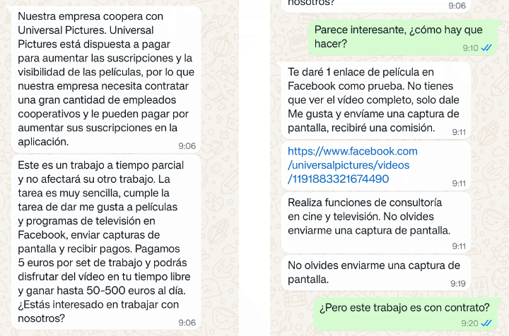 Imagen - &quot;Tengo algo que preguntarte, apunta este número de WhatsApp&quot;: cuidado con esta estafa