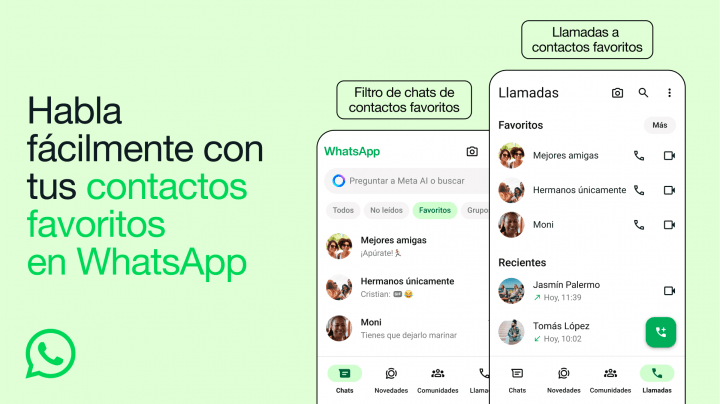 Imagen - Cómo elegir contactos y grupos favoritos en WhatsApp