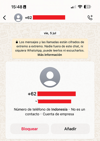 Imagen - Esto es lo que deberías hacer si recibes un mensaje de un desconocido en WhatsApp