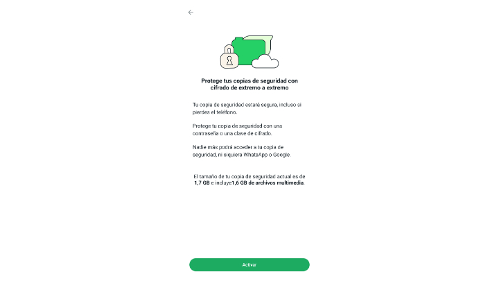 Imagen - Las copias de seguridad de WhatsApp son inseguras pero esto va a cambiar