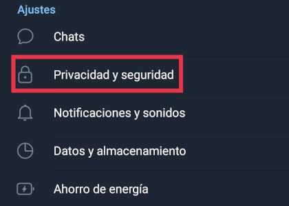 Imagen - Cómo configurar y optimizar las opciones de privacidad en Telegram